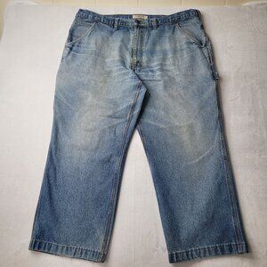Vintage Big Mac Workwear Men's Blue Denim Carpenter Jeans Size 44X28 Work Worn